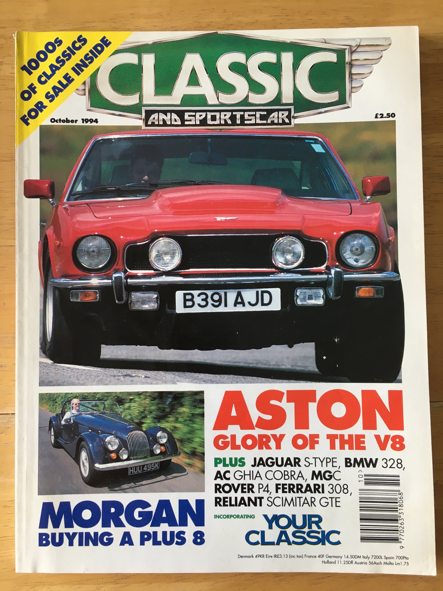 Classic & Sports Cars Magazine October 1994 (189) Jaguar S-Type BMW 328 AC Ghia