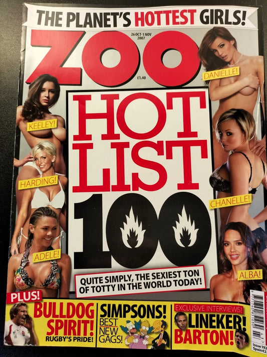 Zoo Magazine 26 Oct-1 Nov 2007 (629) Keeley Harding Alba Emily Scott POSTER