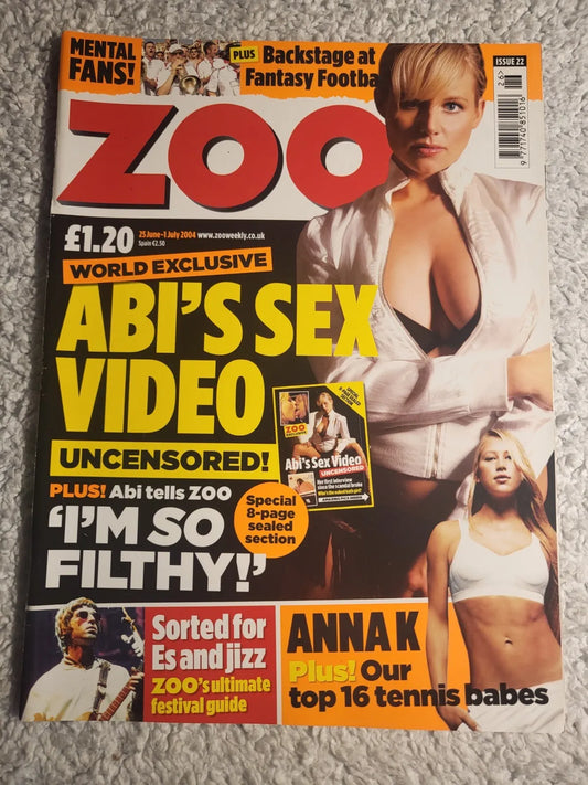 Zoo Magazine 25 June 1 July 2004 (RARE)(814) Abi Titmuss Anna Kournikova