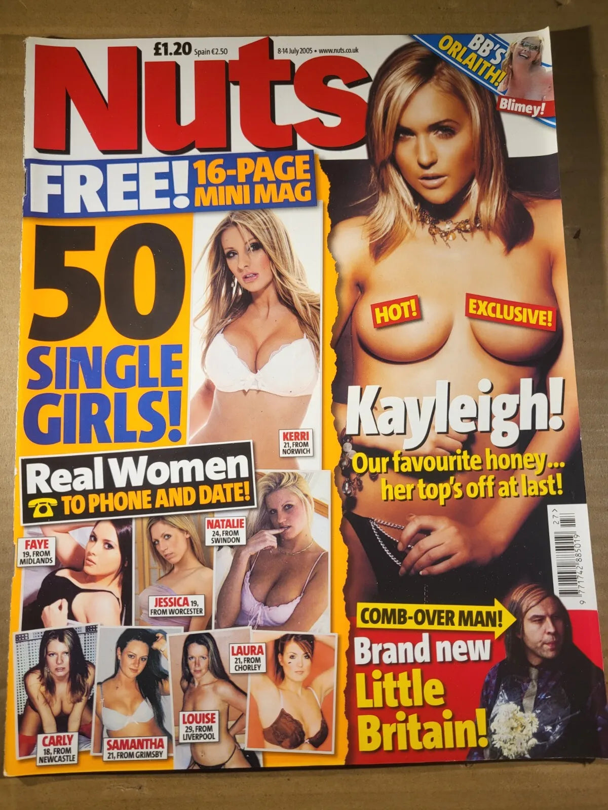 Nuts 8-14 July 2005 (678) Kayleigh Real women 50 Singles Orlaith
