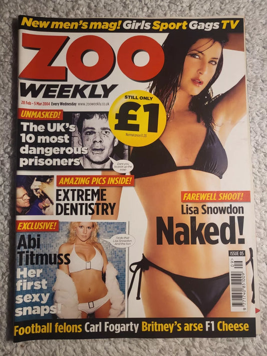 Zoo Magazine 28 February 5 March 2004 (RARE)(814) Lisa Snowdon Abi Titmuss