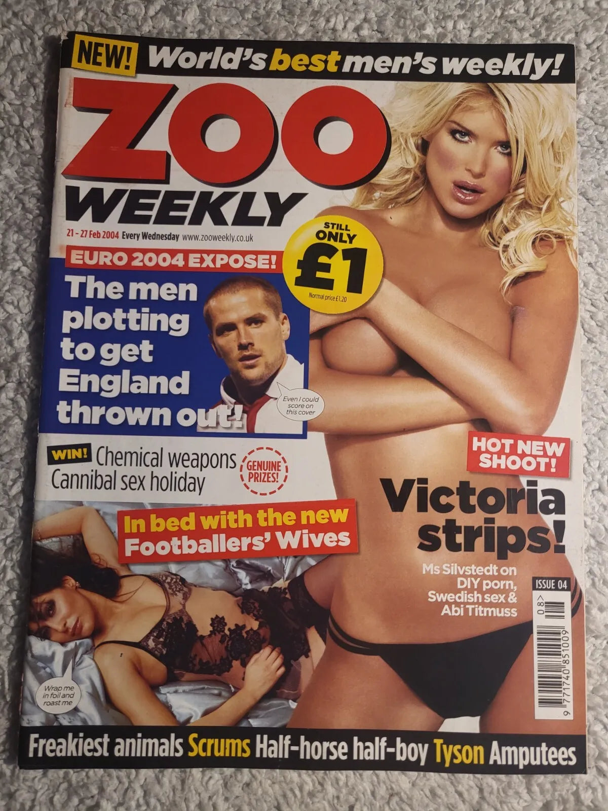 Zoo Magazine 21-27 February 2004 (RARE)(814) Victoria Silvstedt