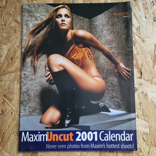 MAXIM UNCUT Calendar 2001 (1002) Halle Berry Leslie Bibb Shannon Elizabeth