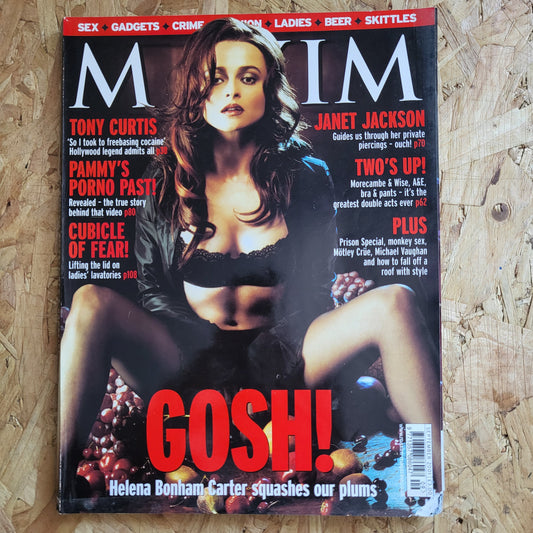 MAXIM Magazine September 2001 (999) Helena Bonham Carter Janet Jackson Pamela