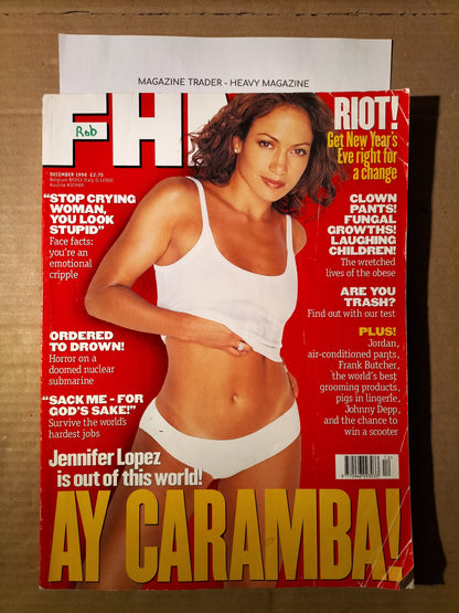 FHM Magazine December 1998 (562)(Rare) Jennifer Lopez