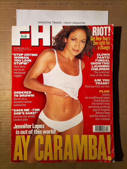 FHM Magazine December 1998 (562)(Rare) Jennifer Lopez