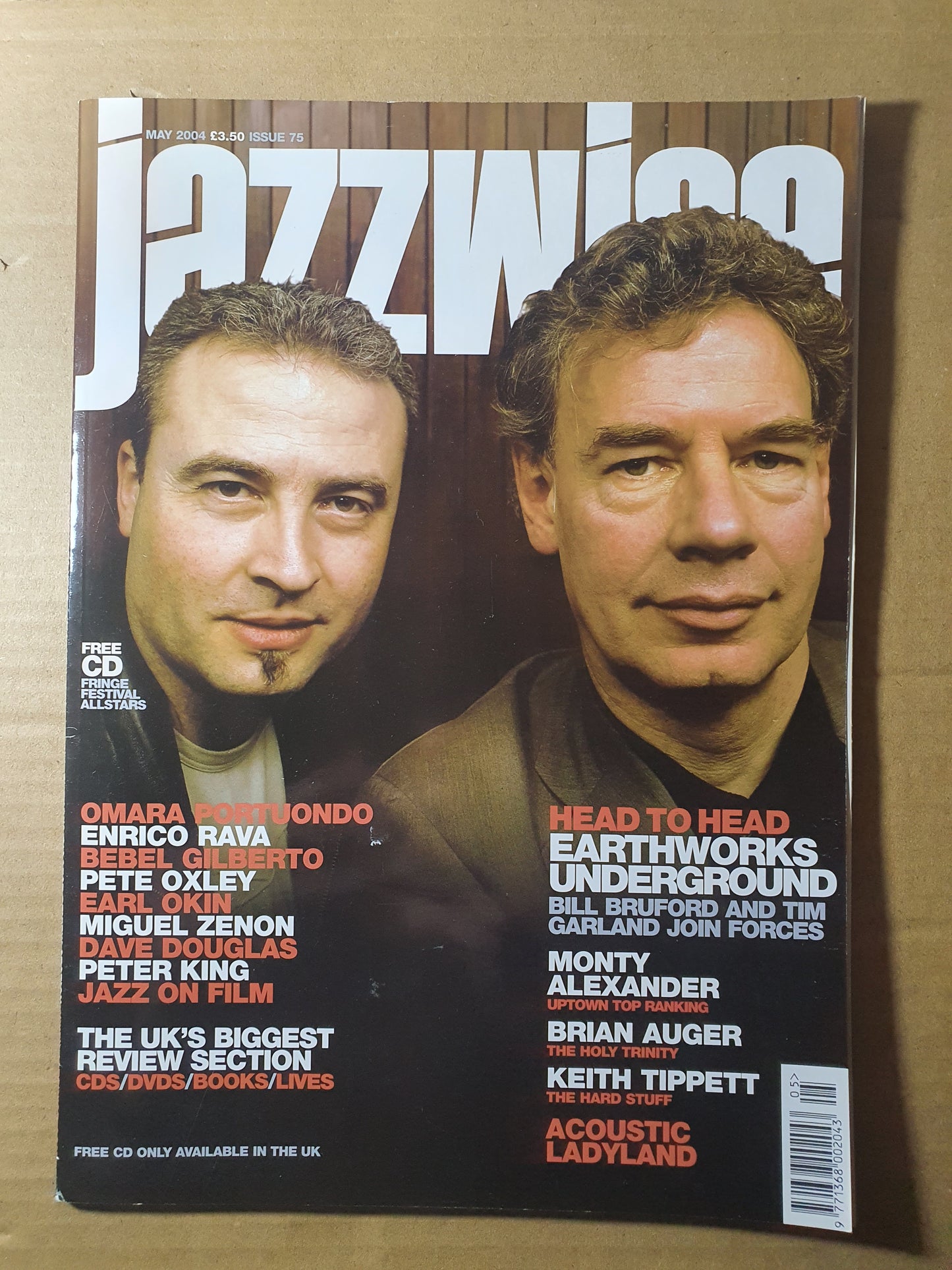 Jazzwise Magazine May 2004 (354) Issue 75 Bill Bruford Tim Garland Monty Alexander