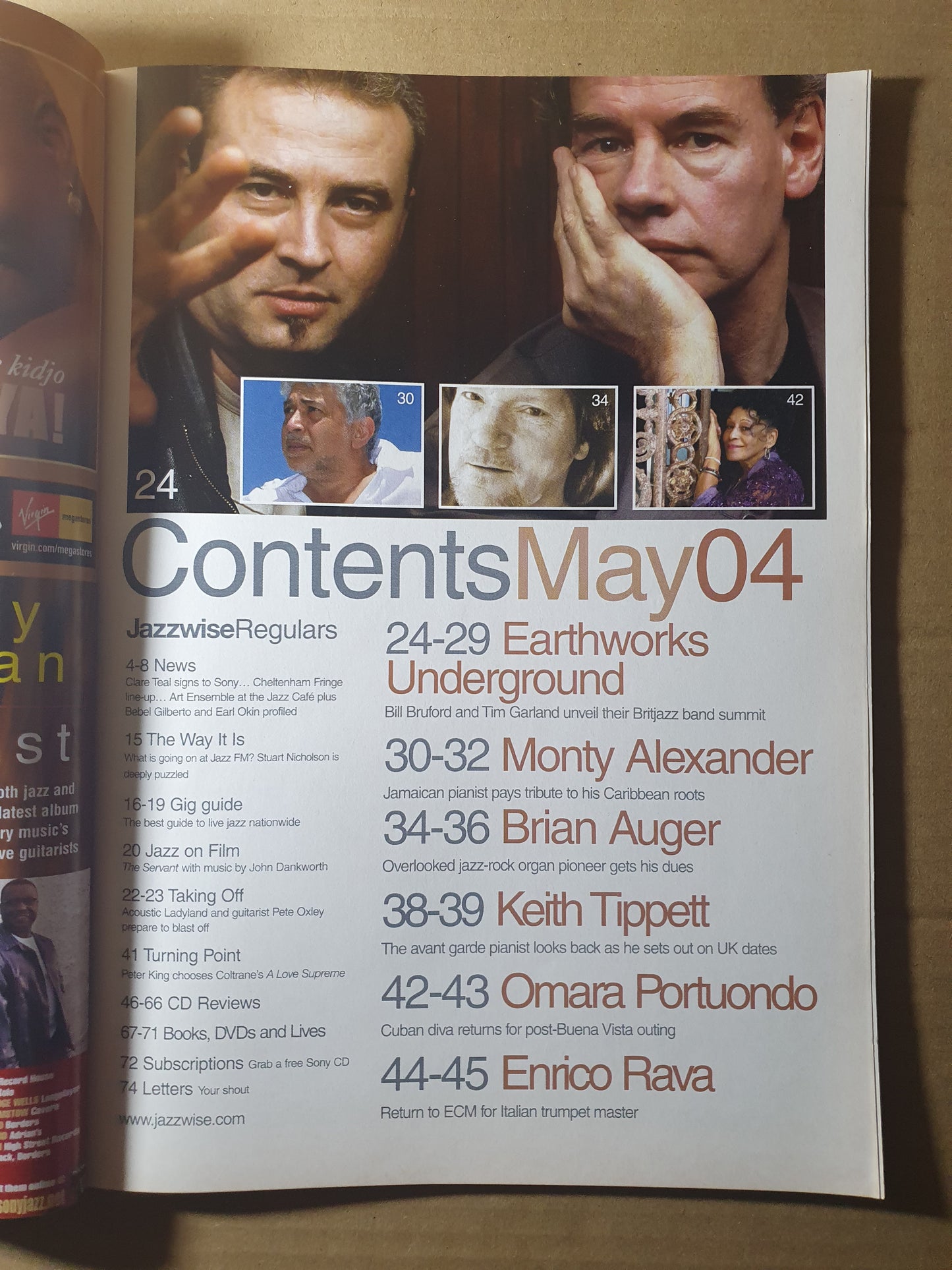 Jazzwise Magazine May 2004 (354) Issue 75 Bill Bruford Tim Garland Monty Alexander