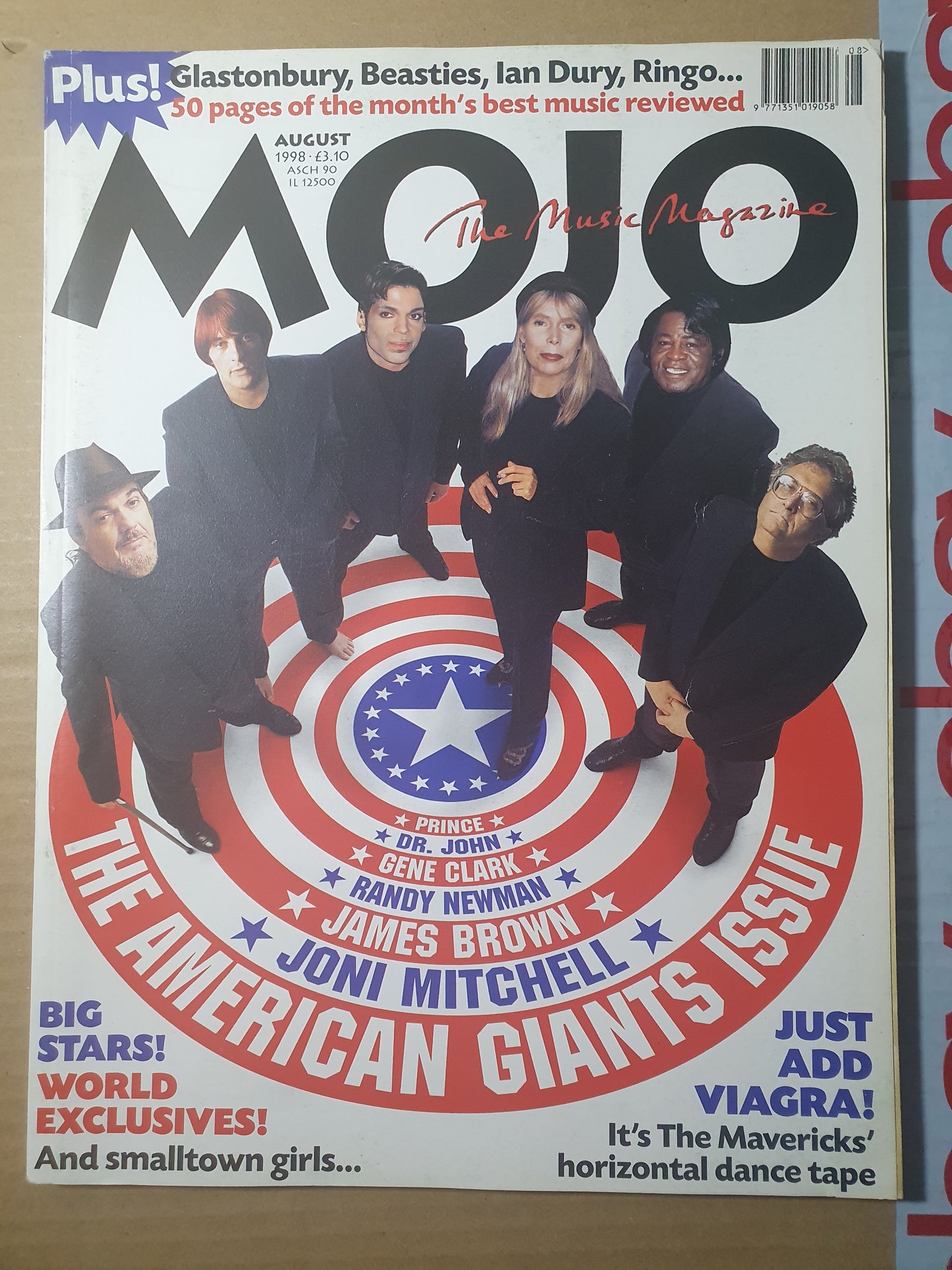 Mojo Magazine August 1998 (382) Issue 57 Prince James Brown Joni Mitchell Gene Clark