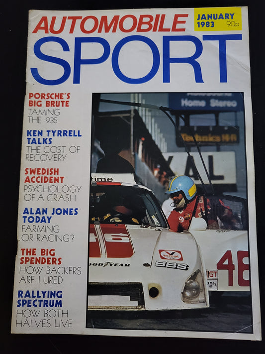 Automobile Sport Magazine January 1983 (412) Porsche Ken Tyrrell
