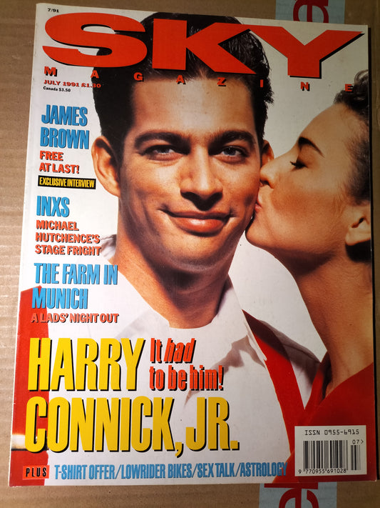 Sky Magazine - July 1991 - Harry Connick Jr - James Brown - INXS