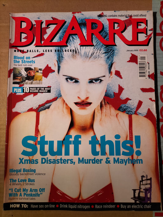 Bizarre Magazine January 1999 #16 (520)(Rare) Dobermann Joe R Lansdale Faultline