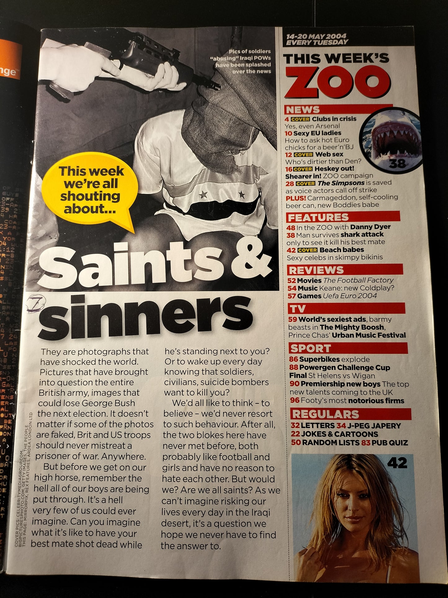 Zoo Magazine 14-20 May 2004 (610) Jennifer Ellison Caprice