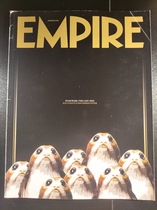Empire Magazine January 2018 644 Star Wars The Last Jedi Porgs Subscriber Cover