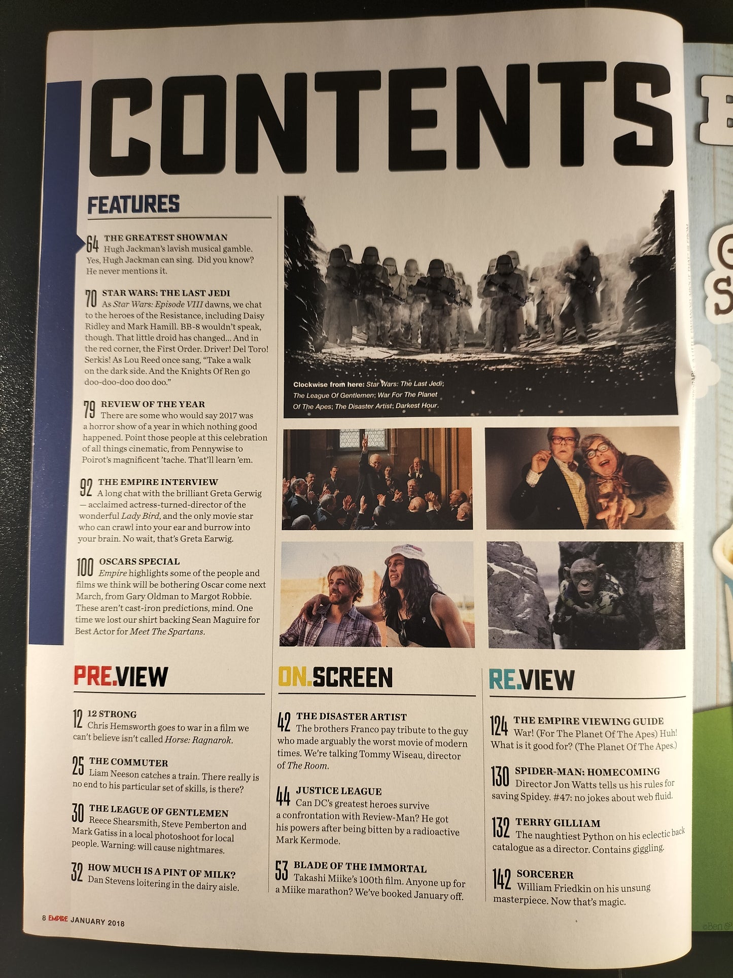 Empire Magazine January 2018 644 Star Wars The Last Jedi Porgs Subscriber Cover