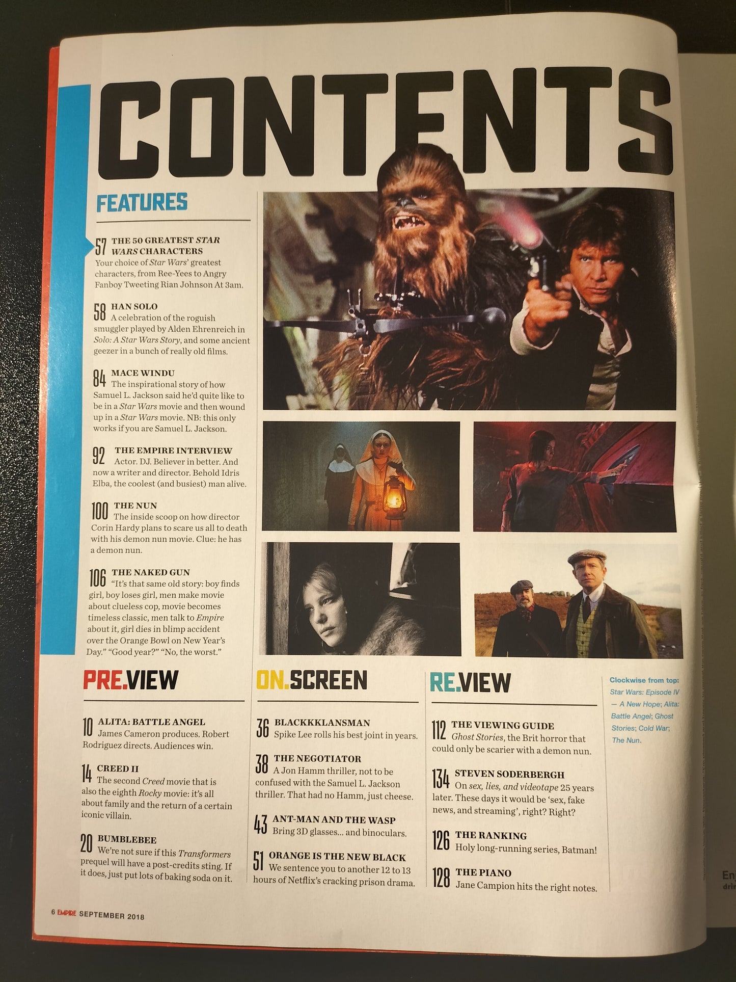 Empire Magazine Sept 2018 644 Star Wars Han Solo Jacey Subscriber Cover RARE