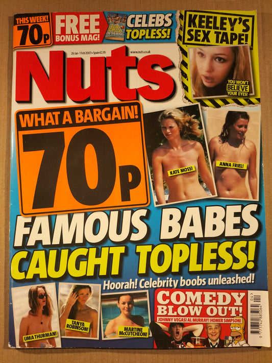 Nuts 26 Jan-1 Feb 2007 (646) Kate Moss Anna Friel Kelly Brook Tanya Lawler Dunn