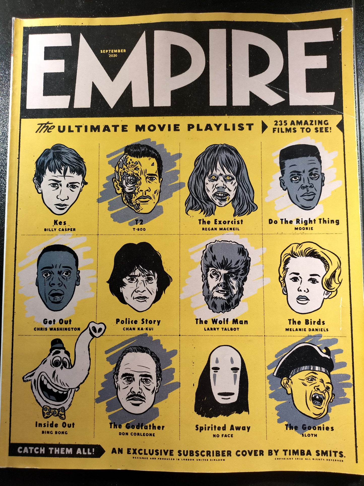 Empire Magazine Sept 2020 662 Movie Playlist Subscriber Cover Timba Smits VGC