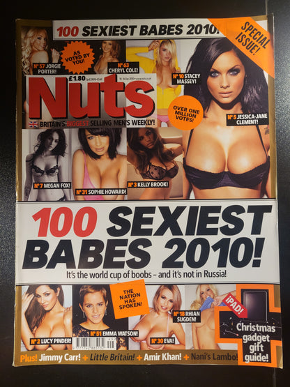 2x NUTS Magazines 10-16 December 2010 & 12-18 November 2010 Bundle/Joblot Lucy Pinder