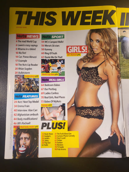 Nuts Magazine 2-8 July 2010 (670) Rachael Big Brother Emma Frain Alan Carr