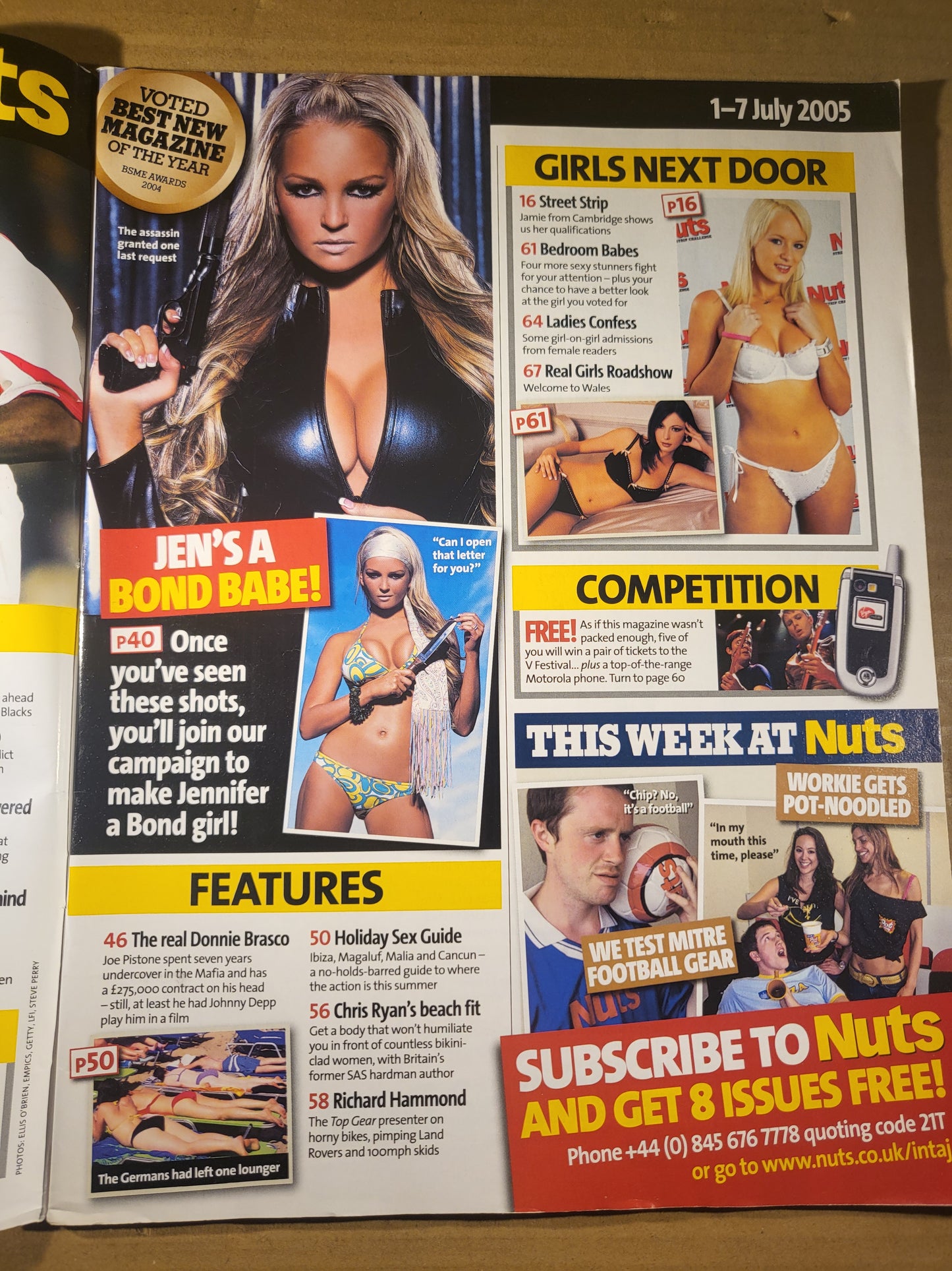 Nuts 1-7 July 2005 (678) Jennifer Ellison Bond Girl Big Brother Sam