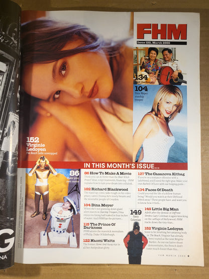 FHM Magazine March 2000 (698) Virginie Ledoyen Dina Meyer Naomi Watts