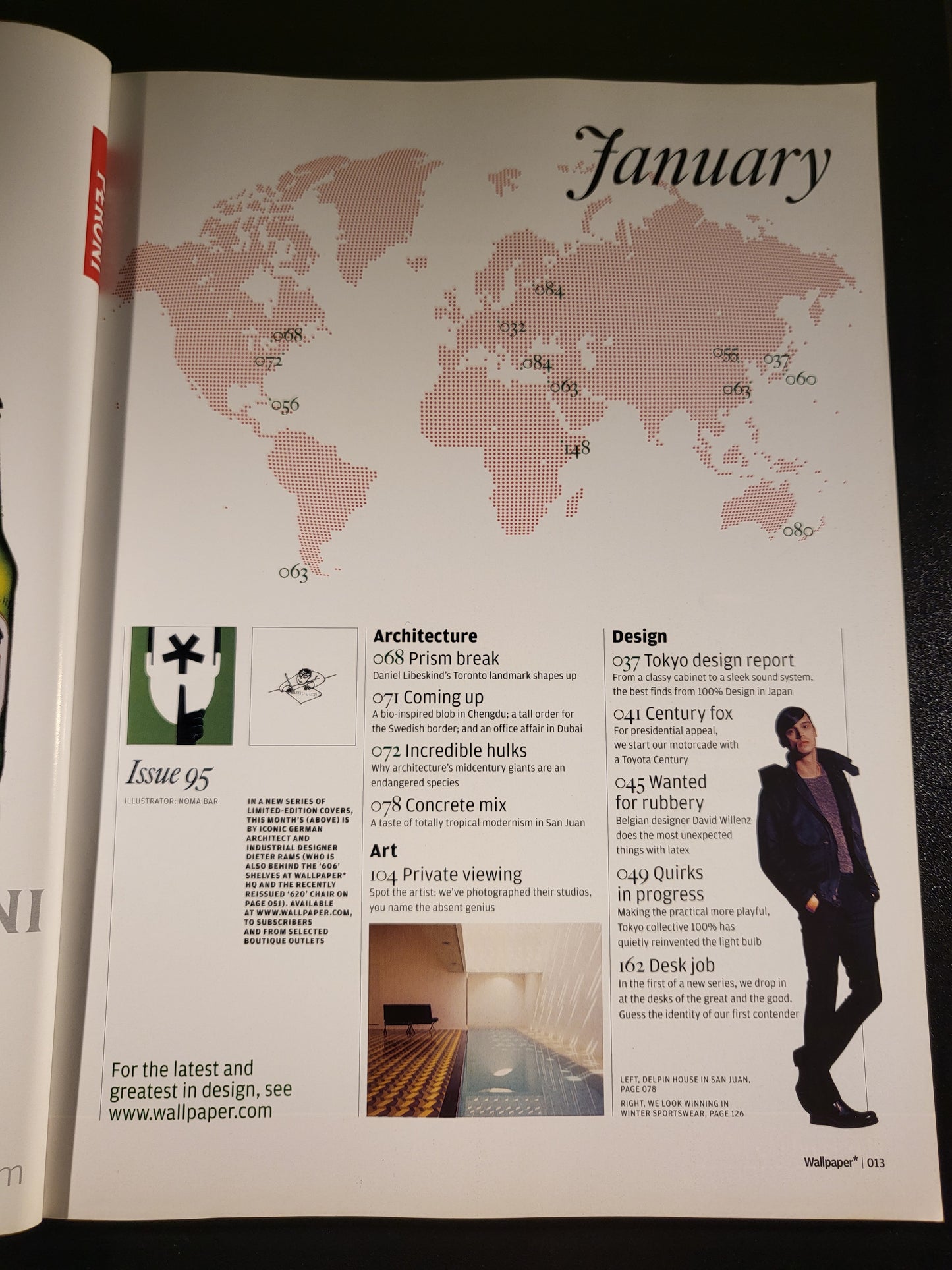 Wallpaper* Magazine January 2007 724 Issue 95 Secret Elite Noma Bar Cover VGC