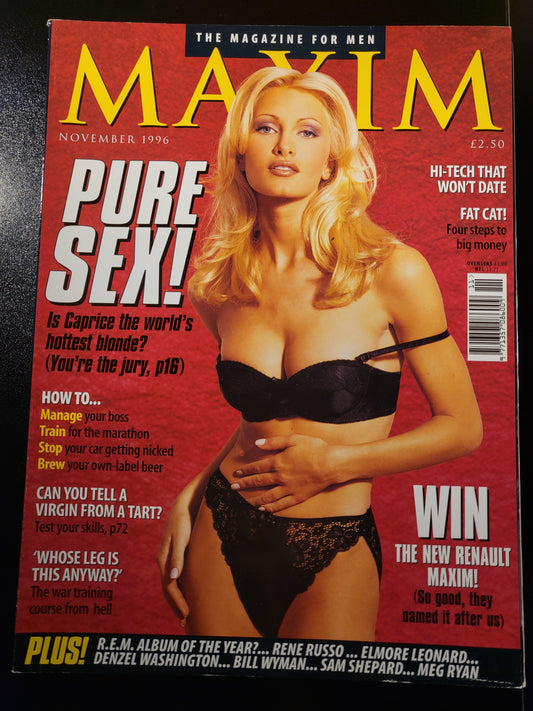 Maxim Magazine November 1996 No.19 (Rare)(737) Caprice