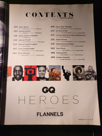 GQ Magazine June 2019 British (740) Sam Smith, Rami Malek. Cars: Range Rover Evo