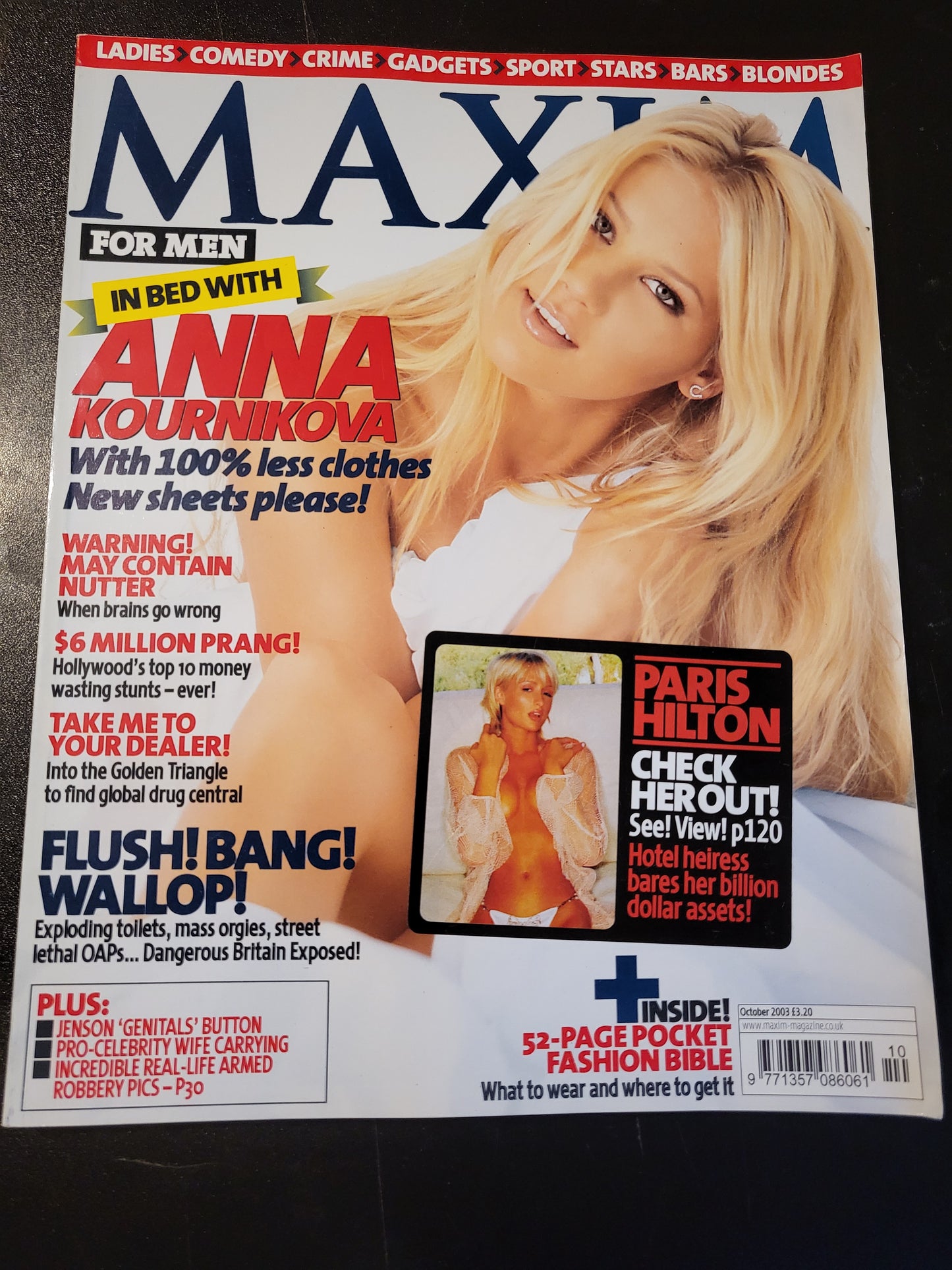 Maxim Magazine October 2003 (790) Anna Kournikova Paris Hilton Michaela Adriana