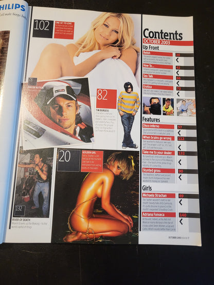 Maxim Magazine October 2003 (790) Anna Kournikova Paris Hilton Michaela Adriana