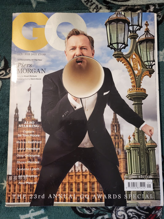 GQ Magazine Jan/Feb 2021 British (798) Piers Morgan Sir Tom Moore Ozzy Osbourne