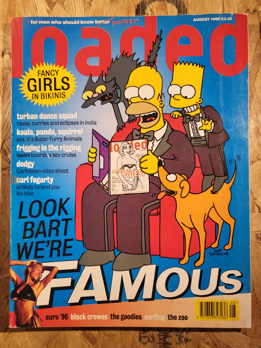 Loaded Magazine August 1996 (836) Joanne Guest The Simpsons Gina/Homer POSTER