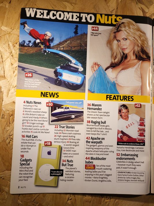 Nuts 7-13 May 2004 (841)(Rare) Kirsten Dunst Marem Hernandez