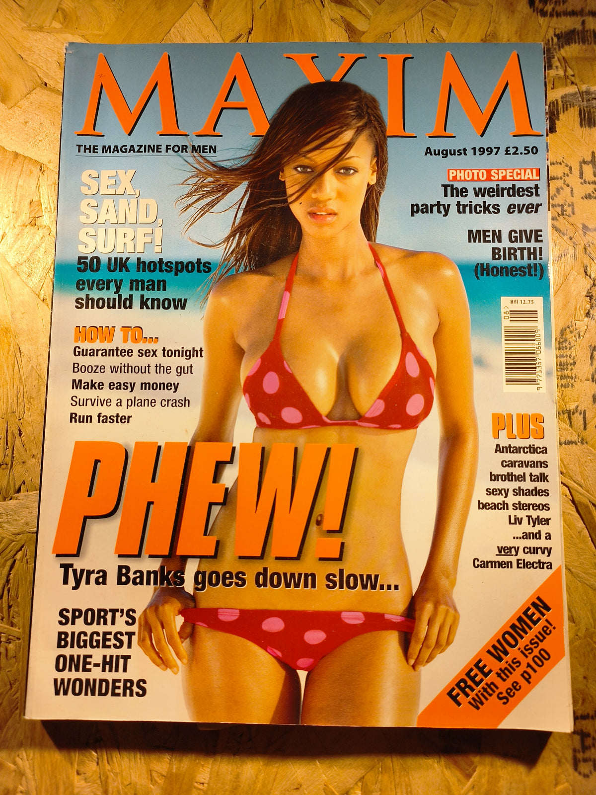 Maxim Magazine August 1997 Tyra Banks Carmen Electra Liv Tyler SKU 1557