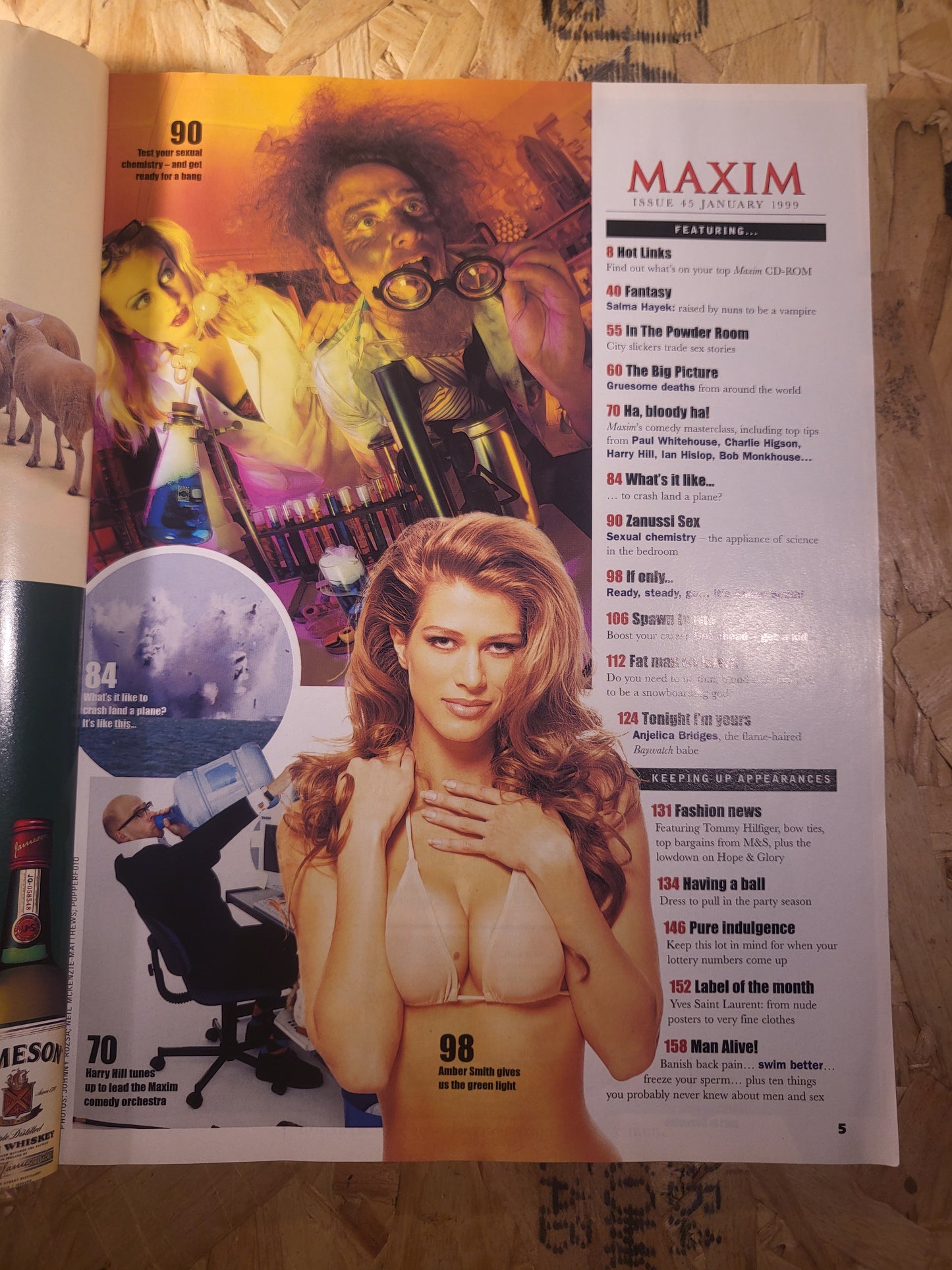 Maxim Magazine January 1999 No.45 (864) Angelica Bridges Salma Hayek