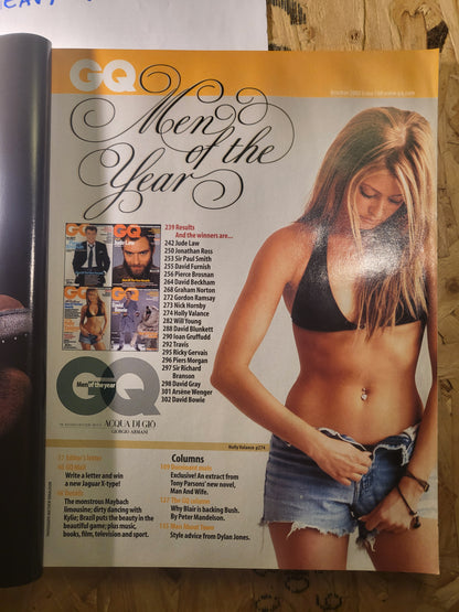 British GQ Magazine October 2002 (865) Jude Law Cover Holly Valance Bo Derek