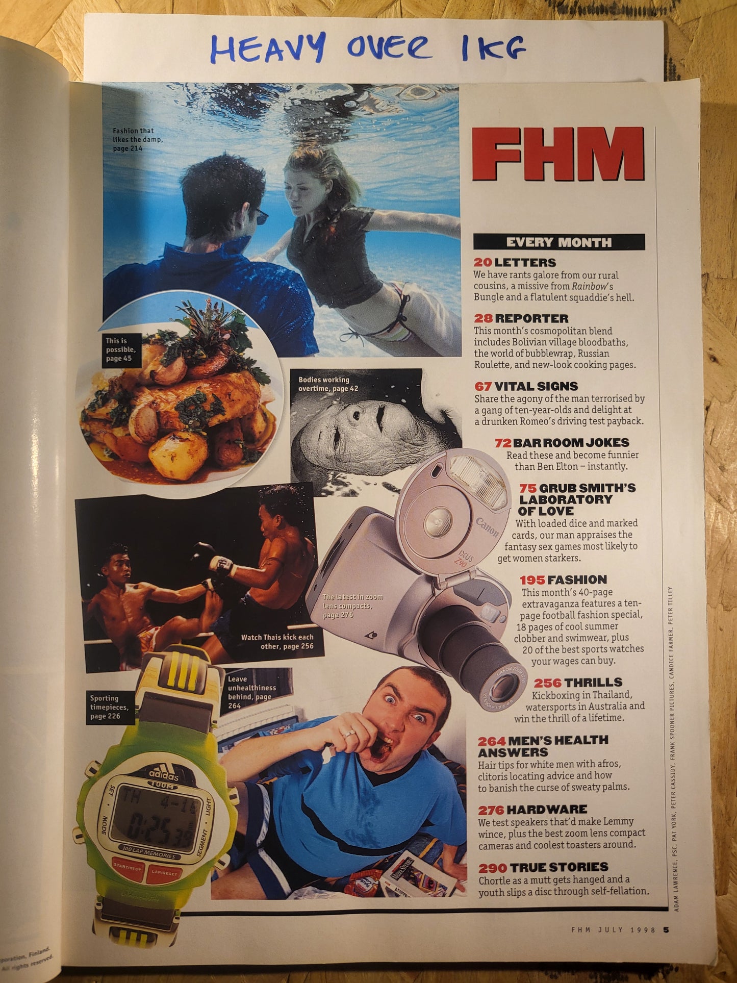 FHM Magazine July 1998 (866) Cat Deeley Mia Kershner Natalie Imbruglia