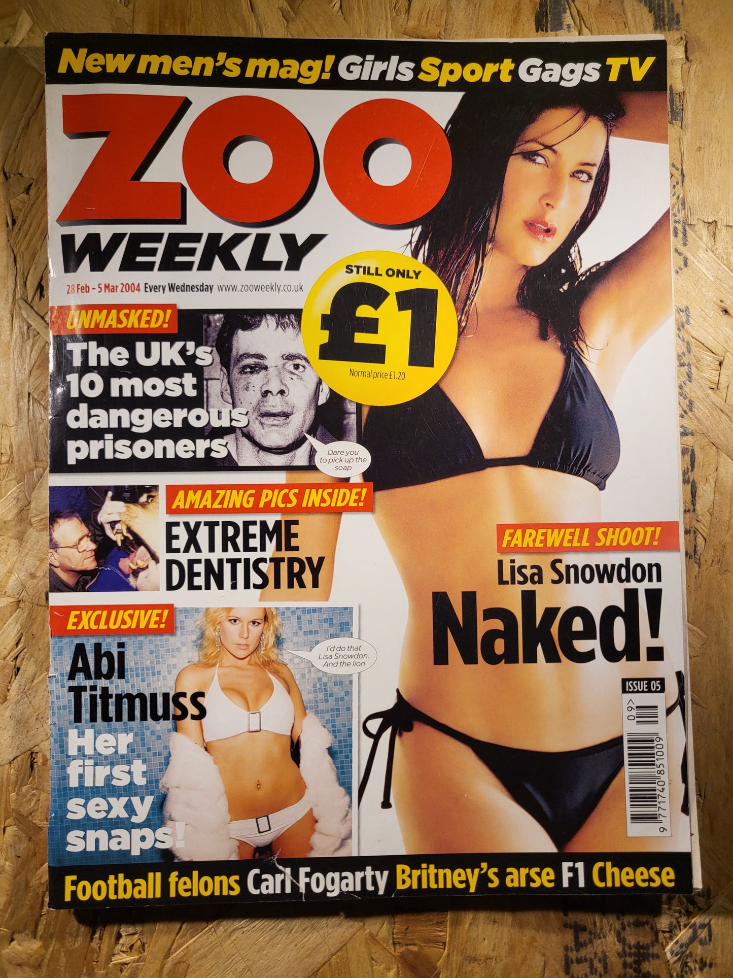 Zoo Magazine 28 February 5 March 2004 (RARE)(880) Lisa Snowdon Abi Titmuss