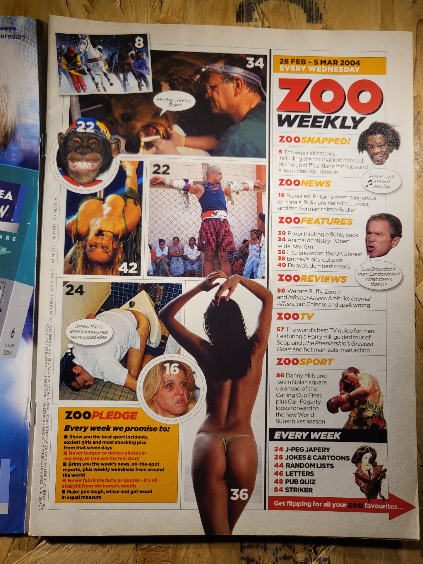 Zoo Magazine 28 February 5 March 2004 (RARE)(880) Lisa Snowdon Abi Titmuss