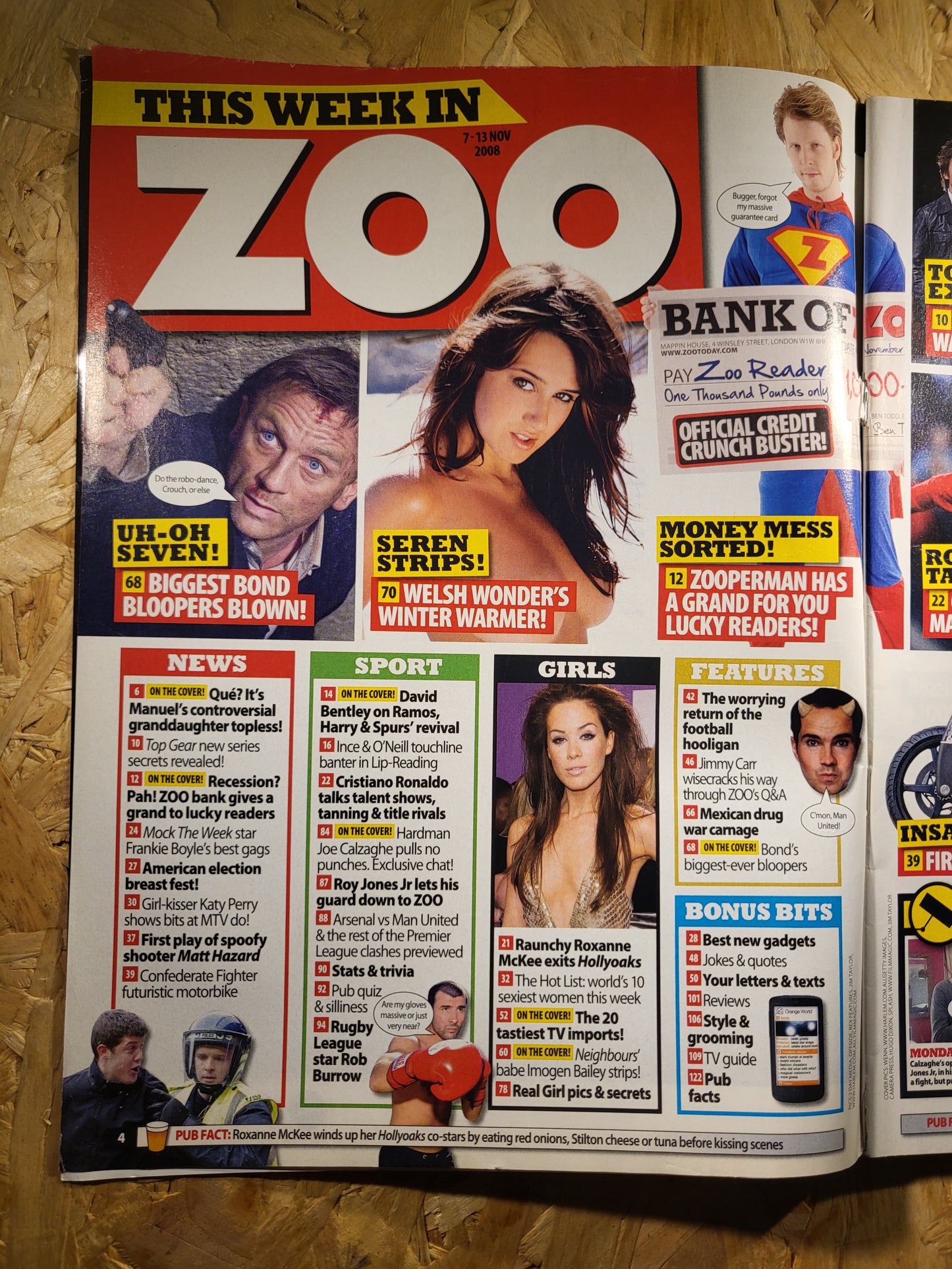 Zoo Magazine 7-13 November 2008 (881) Imogen Bailey Roxanne McKee Seren