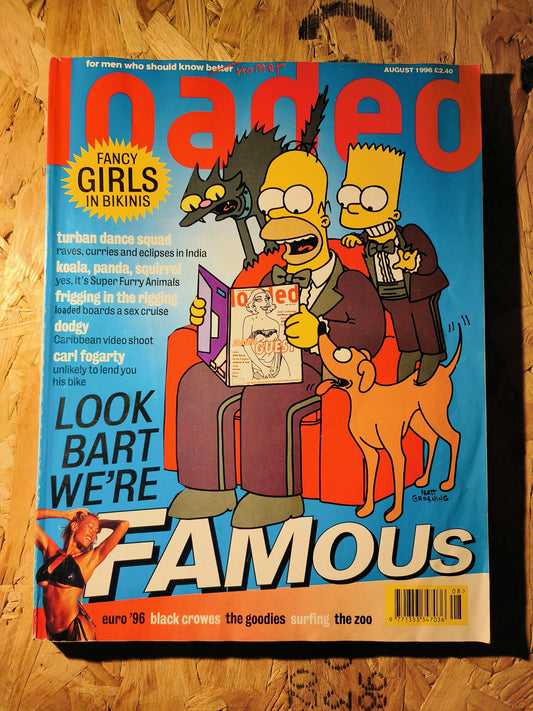 Loaded Magazine August 1996 (896) Joanne Guest The Simpsons Gina/Homer POSTER