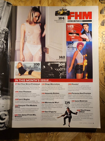 FHM Magazine April 2000 (927) Lene Nystrom Lorri Bagley Amanda Holden