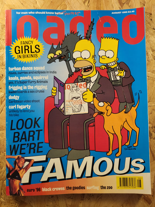 Loaded Magazine August 1996 (931) Joanne Guest The Simpsons Gina/Homer POSTER