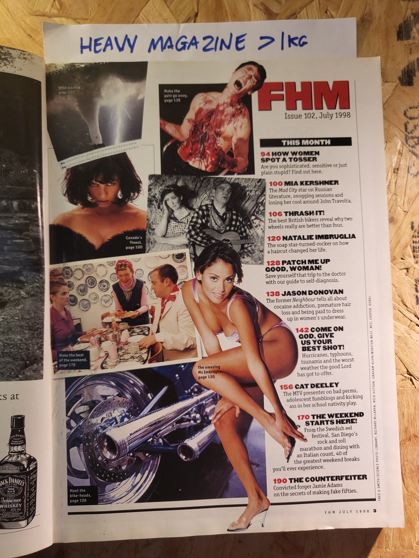 FHM Magazine July 1998 (940) Cat Deeley Mia Kershner Natalie Imbruglia