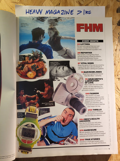 FHM Magazine July 1998 (940) Cat Deeley Mia Kershner Natalie Imbruglia