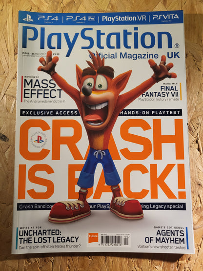 PlayStation Official Magazine March 2017 UK 135 (942) Crash Bandicoot Mass Effect Final Fantasy