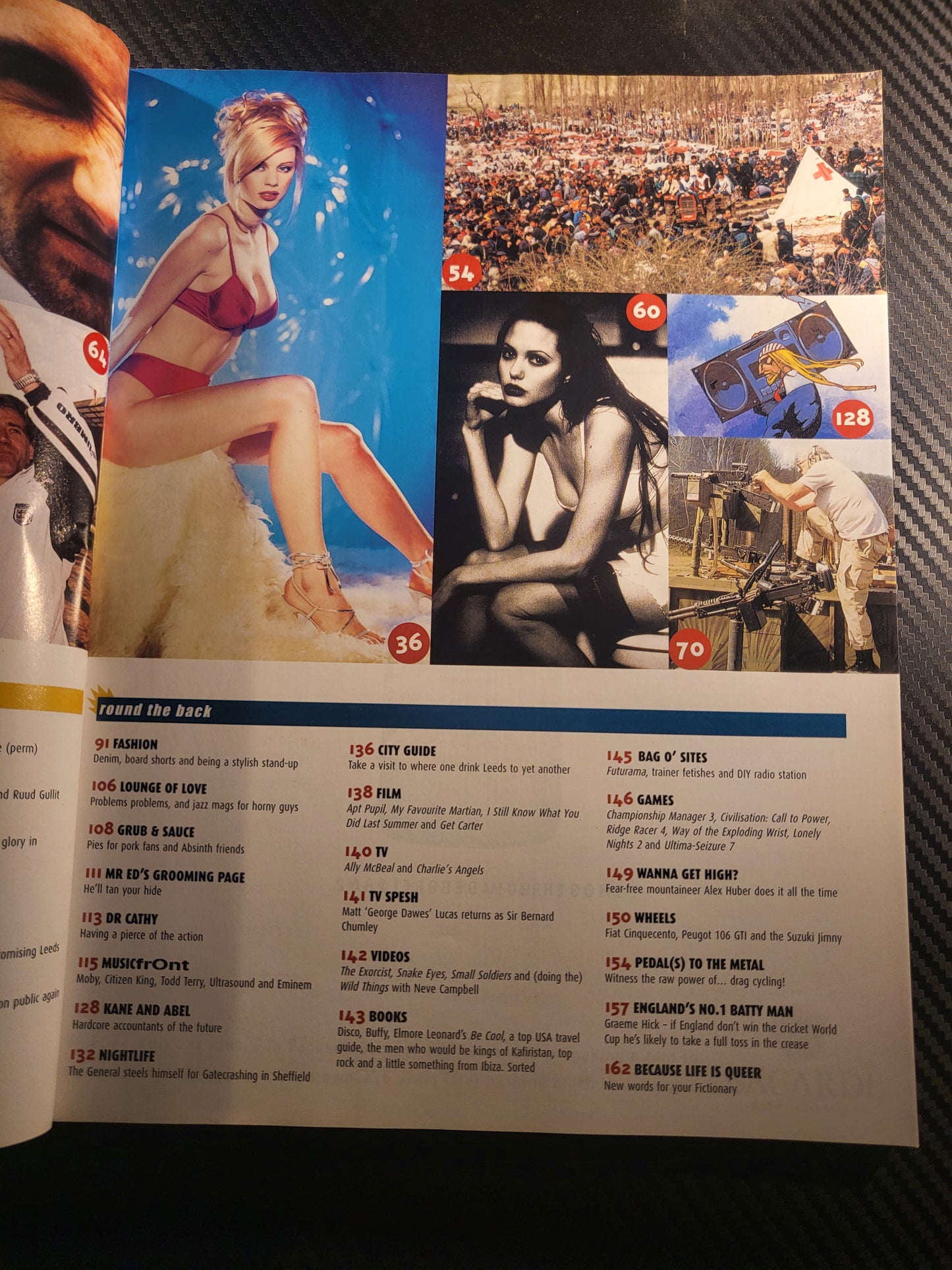 Front Magazine June 1999 Issue 8 (Rare)(966) Mimi MacPherson POSTER Emma B Angelina Jolie