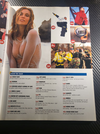 Front Magazine March 1999 Issue 5 (Rare)(967) Frederique POSTER Charlize Theron Des Lynam Mask