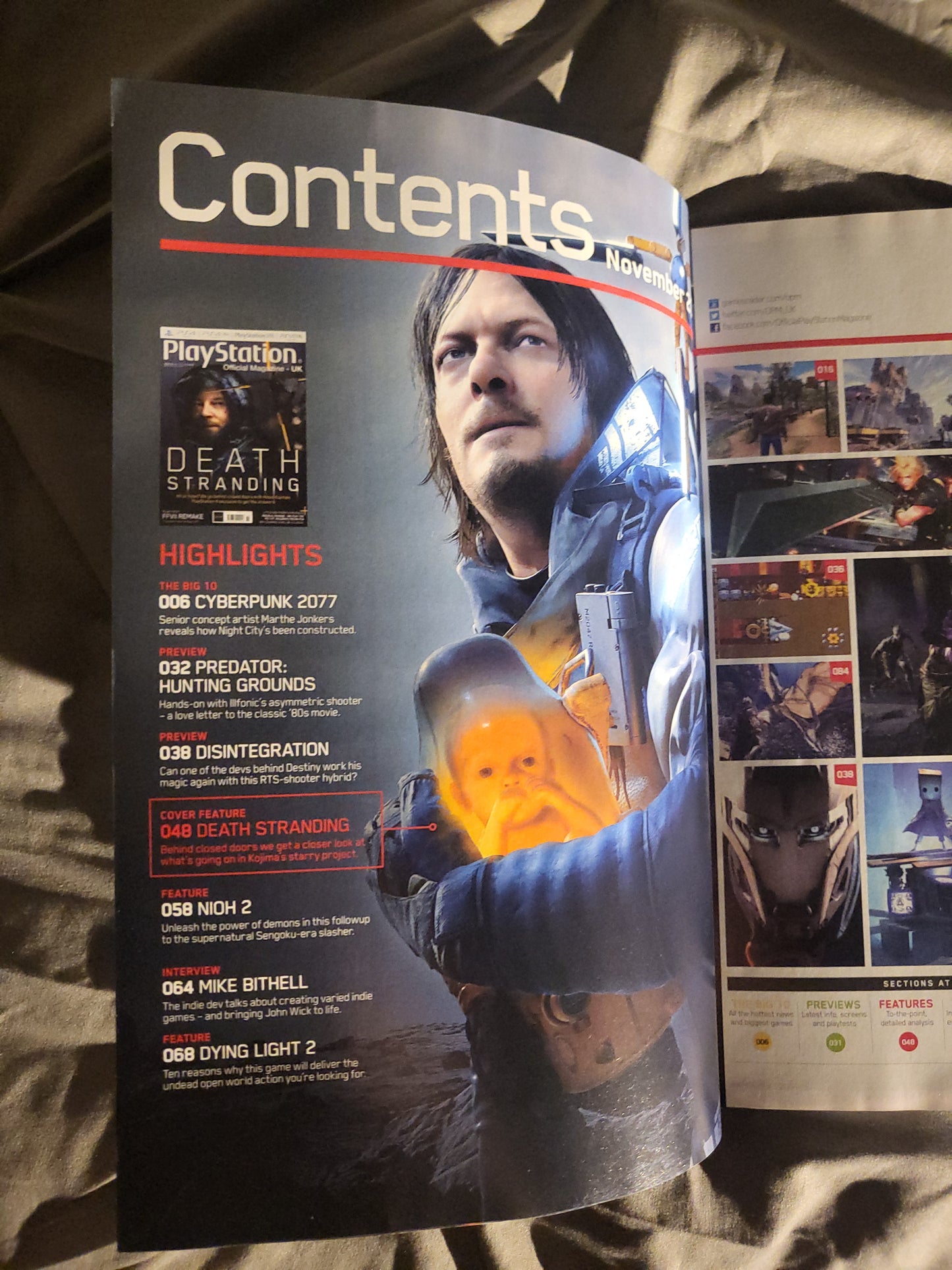 PlayStation Official Magazine November 2019 UK 167 (969) Death Stranding Cyberpunk 2077